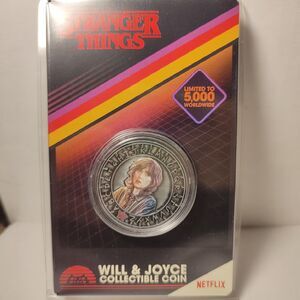 Stranger Things Will & Joyce Bryers Metal Coin Official Netflix Collectible
